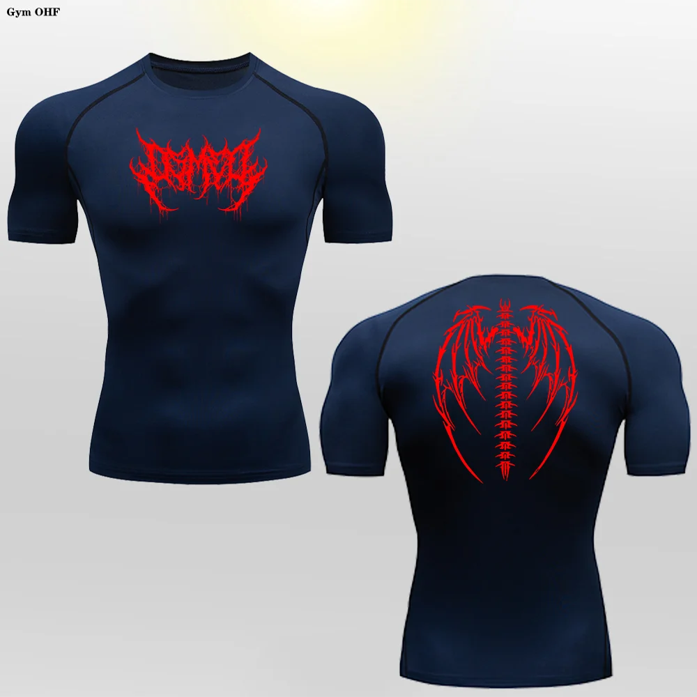 Camiseta de Compresion Estilo Demoniaco