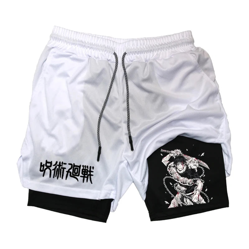 Shorts Deportivos Estilo TOJI de Jujutsu Kaisen