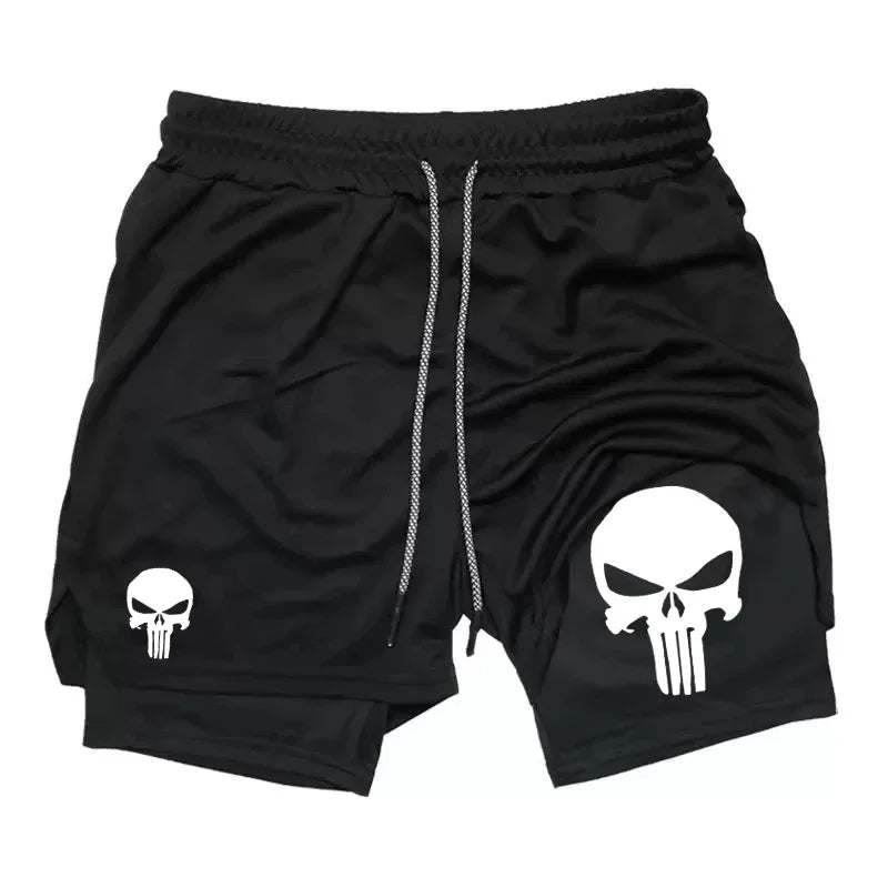 Shorts Deportivos Estilo PUNISHER
