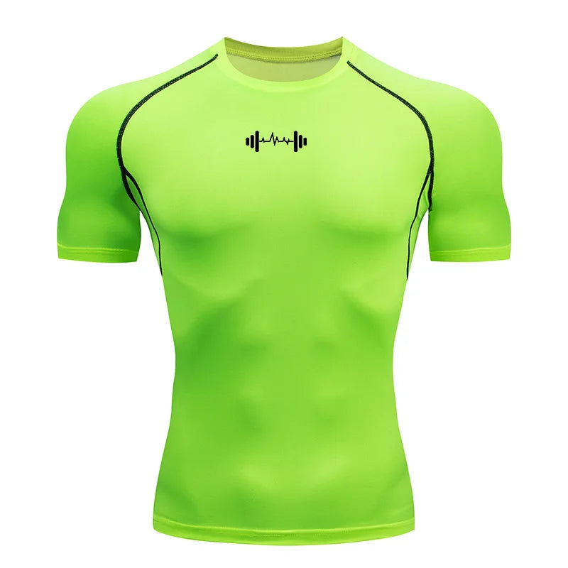 Camiseta de Compresion Estilo GYM Mancuerna