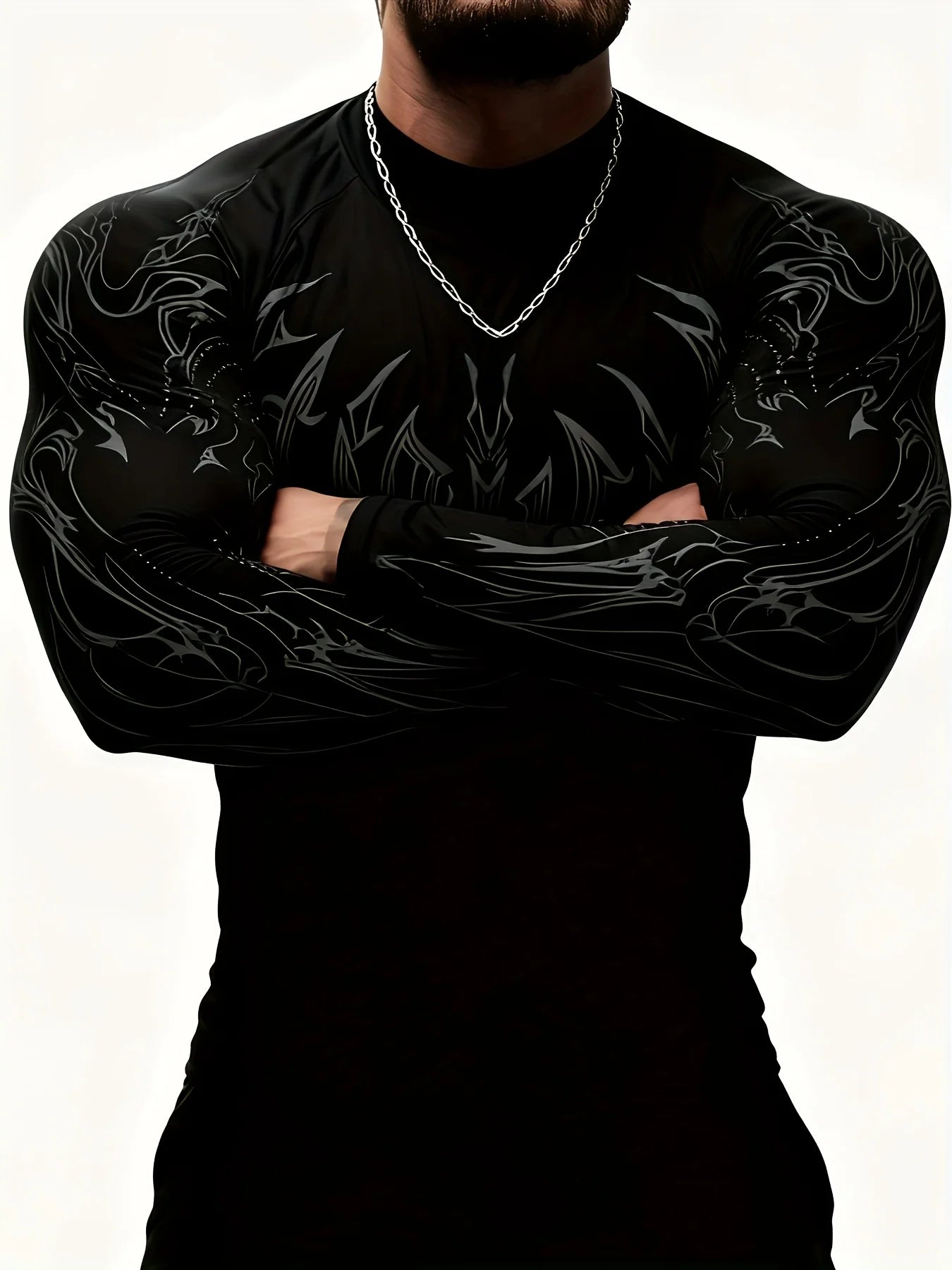Camiseta de Compresion Estilo DEMONIACO TRIBAL
