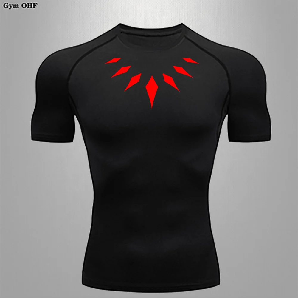 Camiseta de Compresion Estilo Black Panter