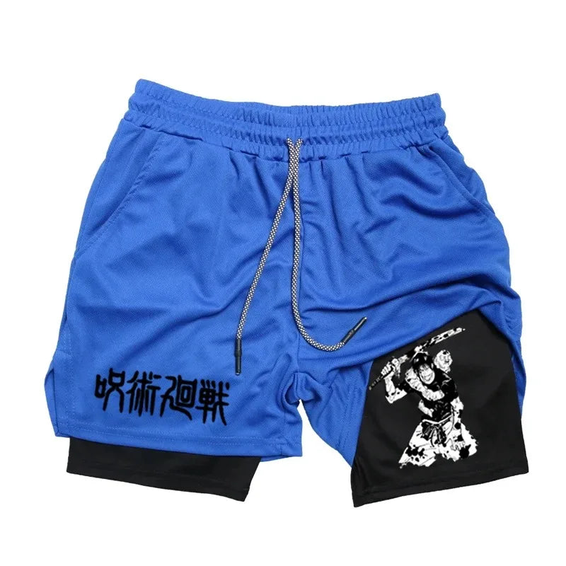Shorts Deportivos Estilo TOJI de Jujutsu Kaisen