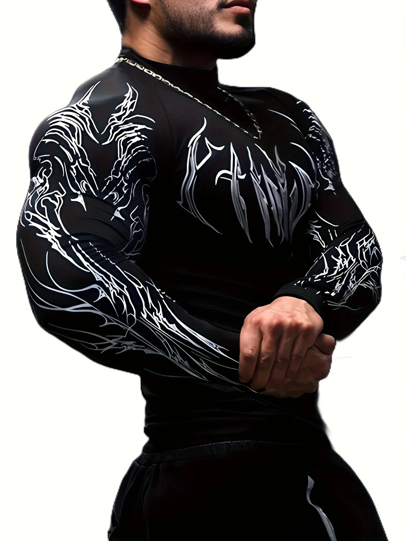 Camiseta de Compresion Estilo DEMONIACO TRIBAL