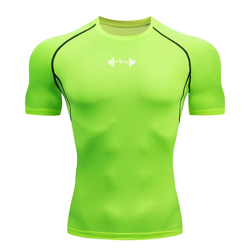 Camiseta de Compresion Estilo GYM Mancuerna
