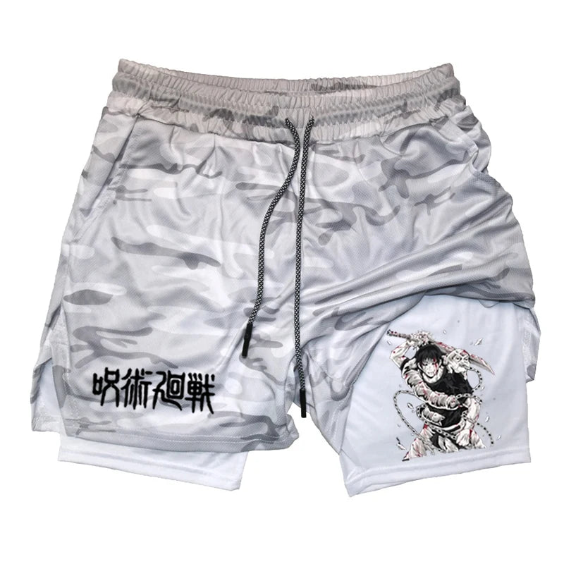 Shorts Deportivos Estilo TOJI de Jujutsu Kaisen