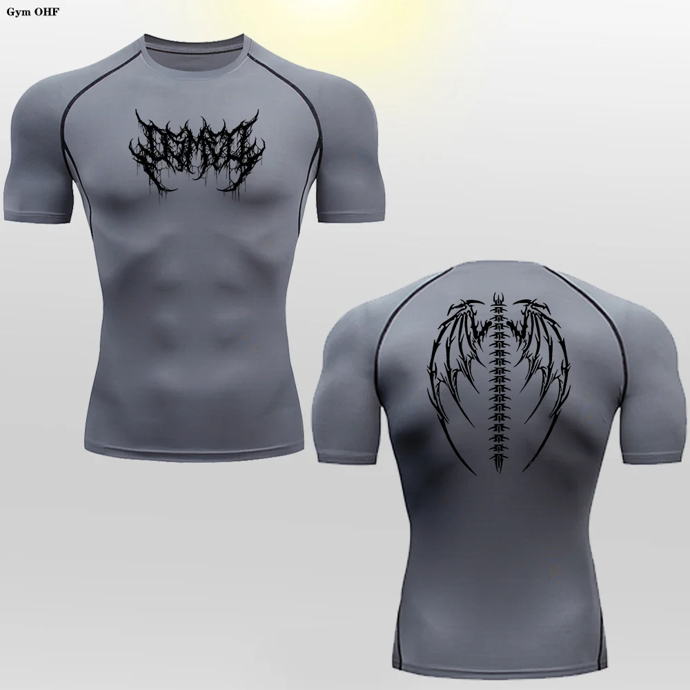 Camiseta de Compresion Estilo Demoniaco