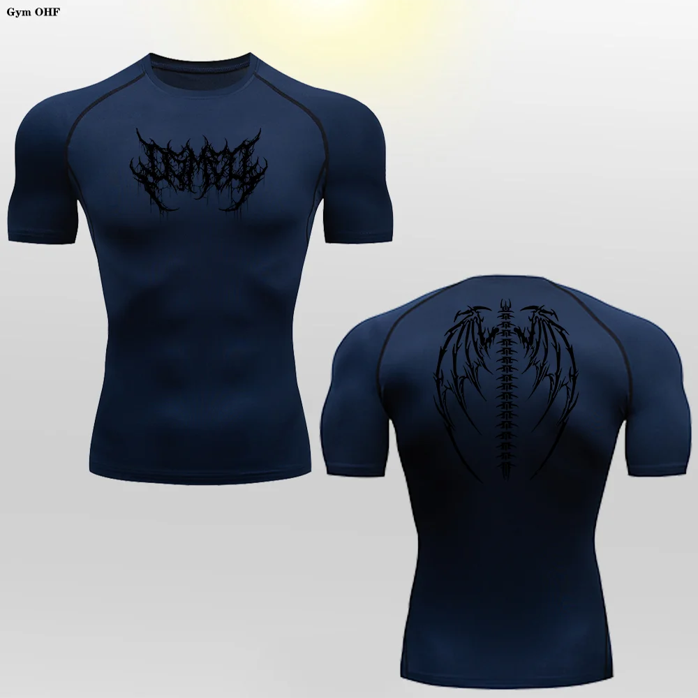 Camiseta de Compresion Estilo Demoniaco