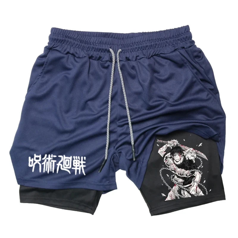 Shorts Deportivos Estilo TOJI de Jujutsu Kaisen