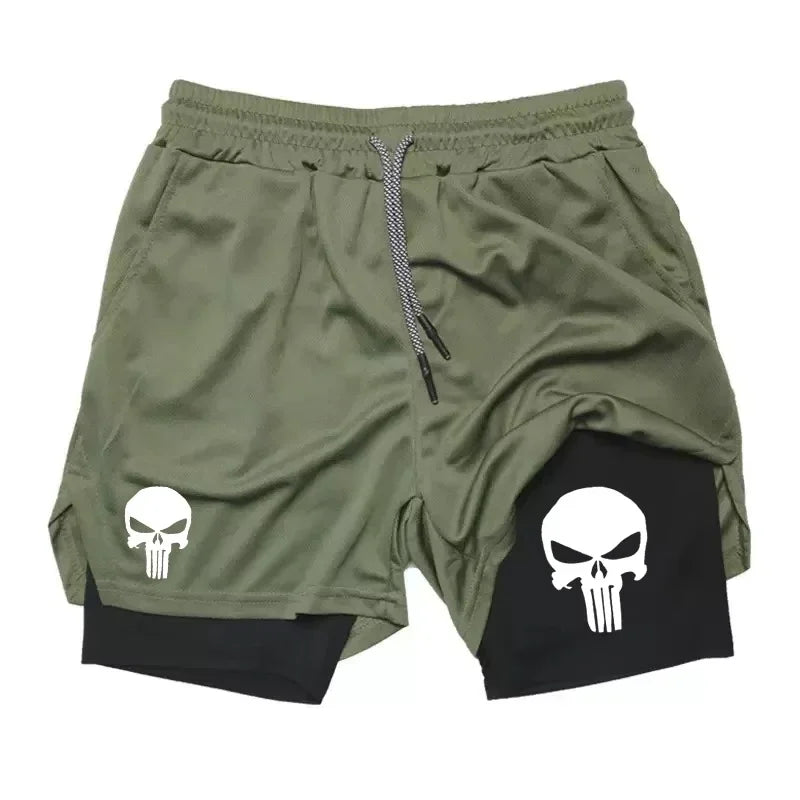 Shorts Deportivos Estilo PUNISHER