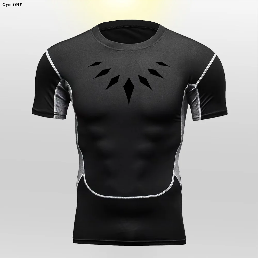 Camiseta de Compresion Estilo Black Panter