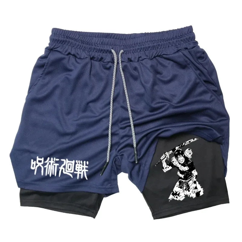 Shorts Deportivos Estilo TOJI de Jujutsu Kaisen