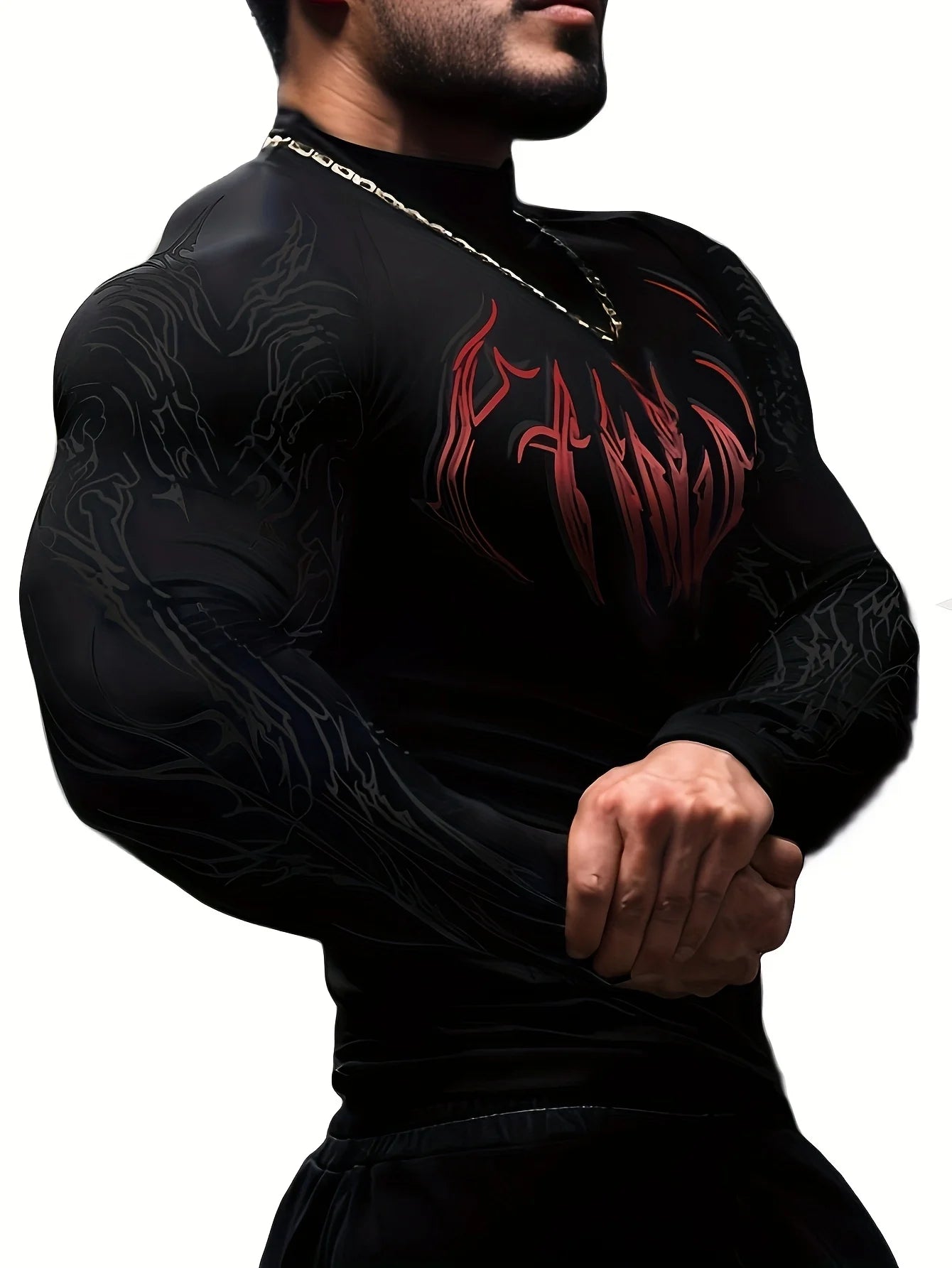 Camiseta de Compresion Estilo DEMONIACO TRIBAL