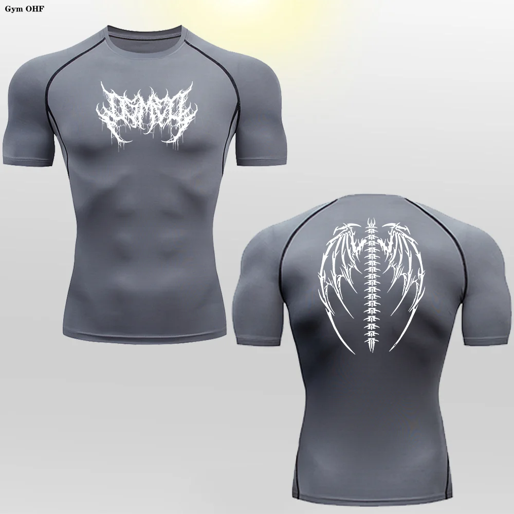 Camiseta de Compresion Estilo Demoniaco