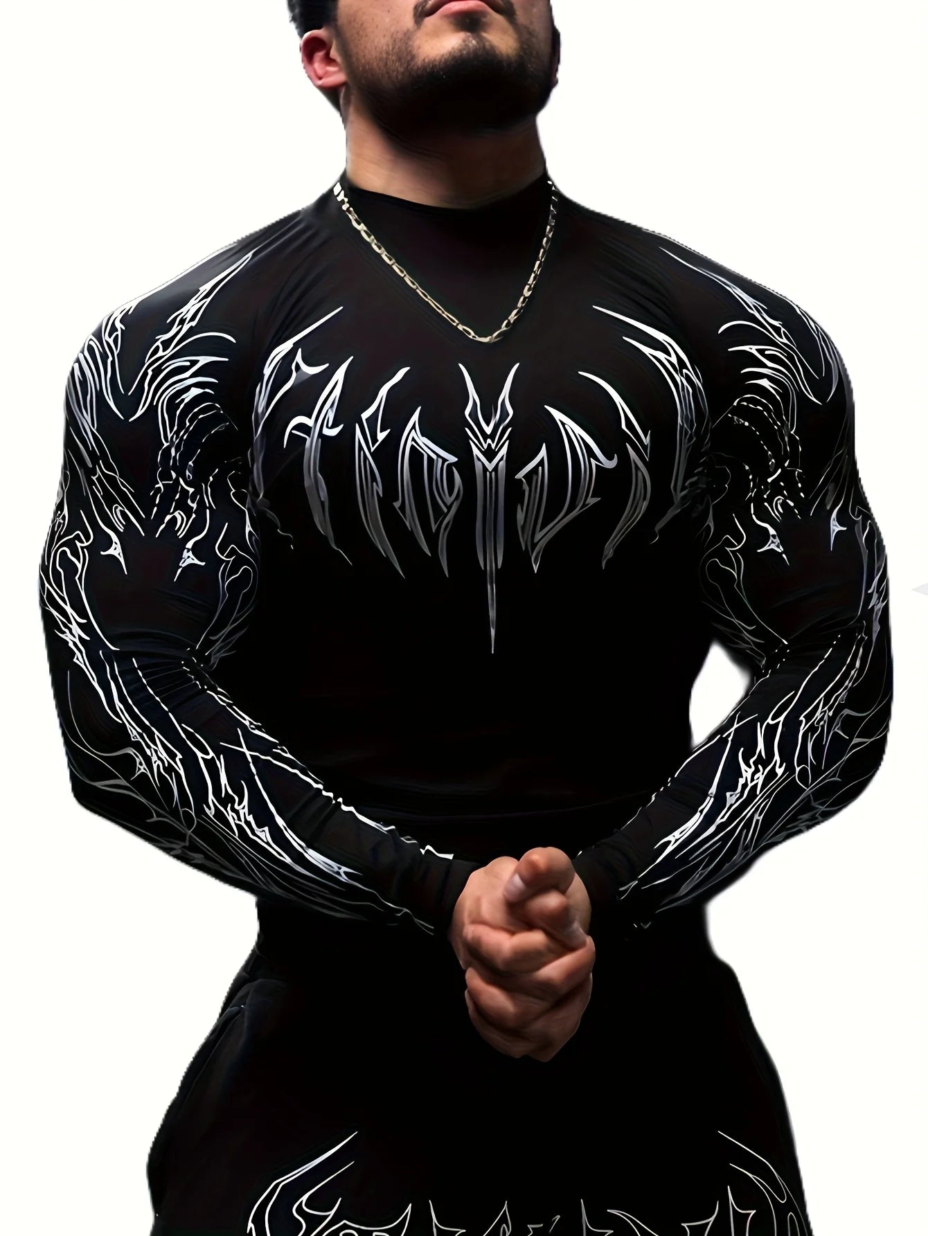 Camiseta de Compresion Estilo DEMONIACO TRIBAL