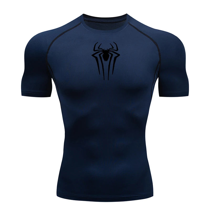 Camiseta de Compresion Estilo SPIDERMAN