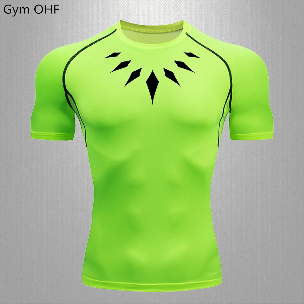 Camiseta de Compresion Estilo Black Panter