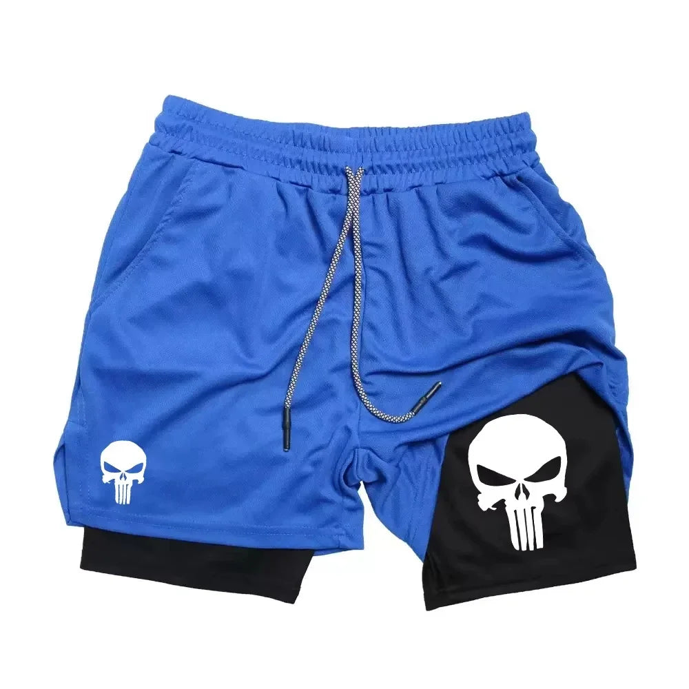 Shorts Deportivos Estilo PUNISHER