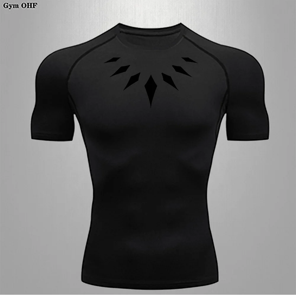 Camiseta de Compresion Estilo Black Panter