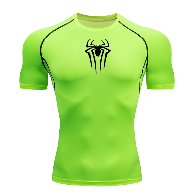 Camiseta de Compresion Estilo SPIDERMAN