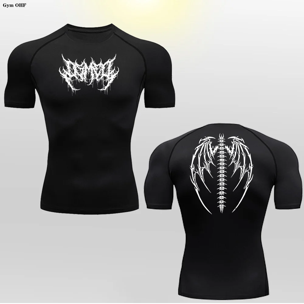 Camiseta de Compresion Estilo Demoniaco