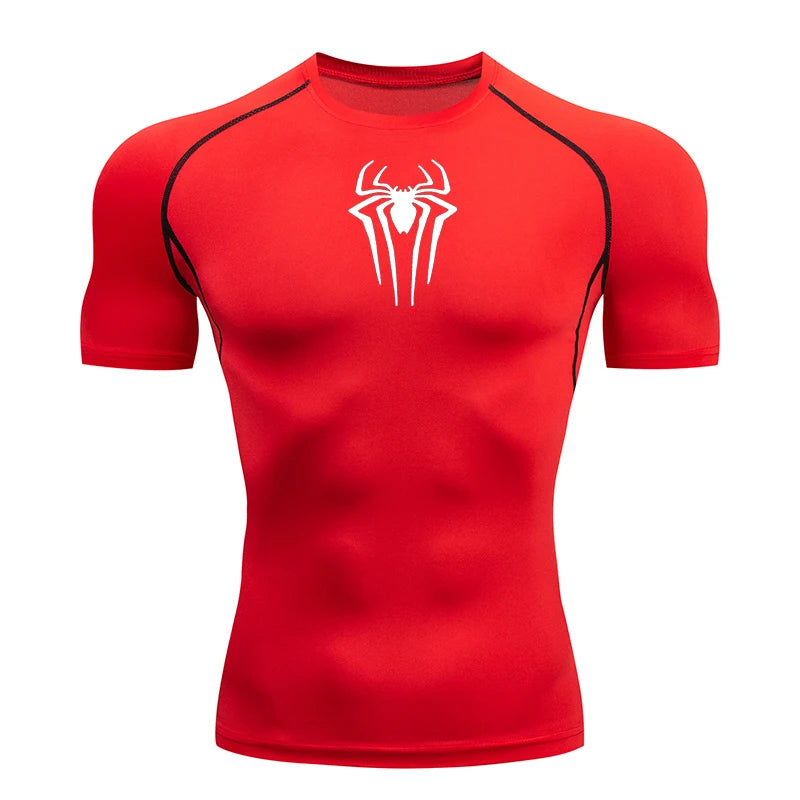 Camiseta de Compresion Estilo SPIDERMAN