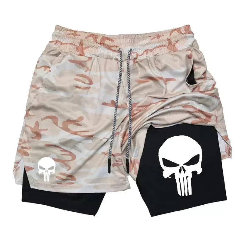 Shorts Deportivos Estilo PUNISHER