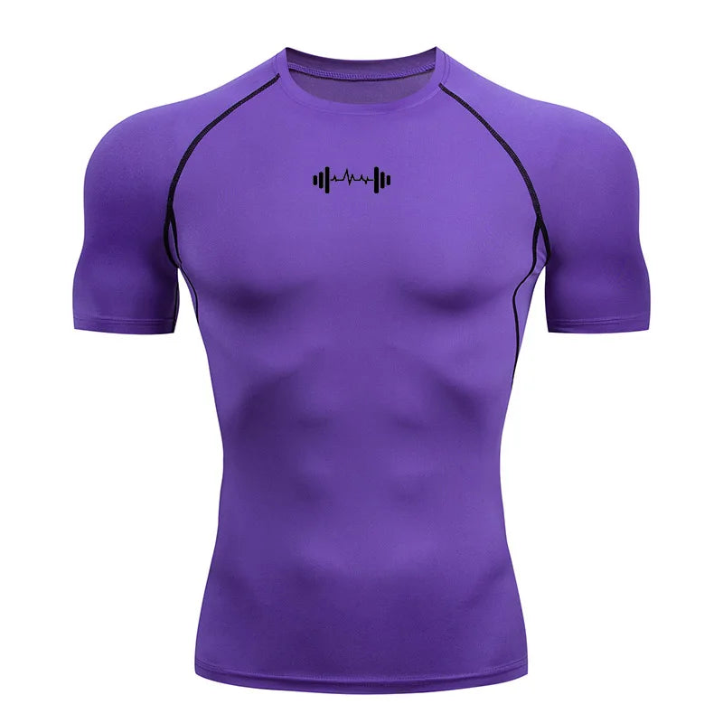 Camiseta de Compresion Estilo GYM Mancuerna