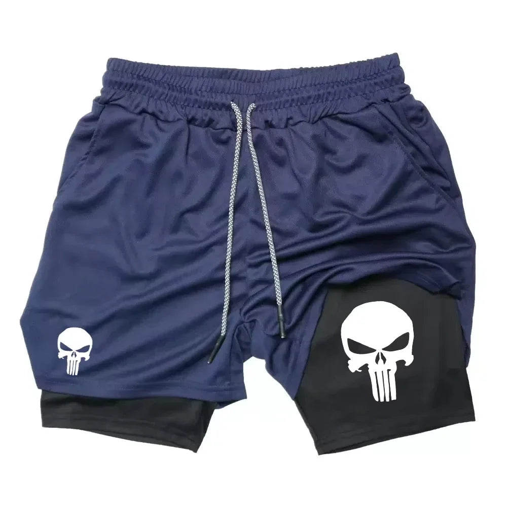 Shorts Deportivos Estilo PUNISHER