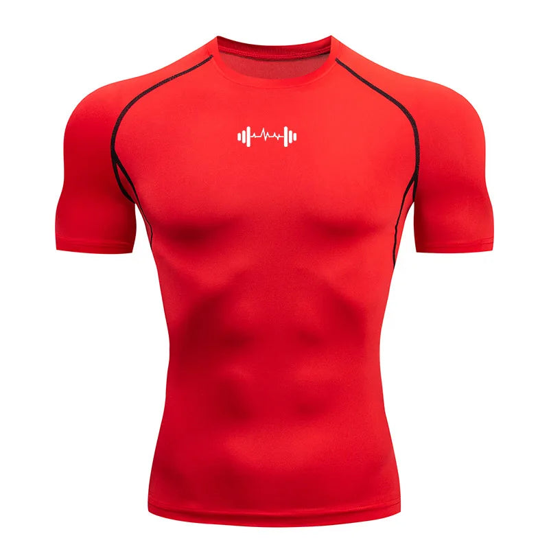 Camiseta de Compresion Estilo GYM Mancuerna