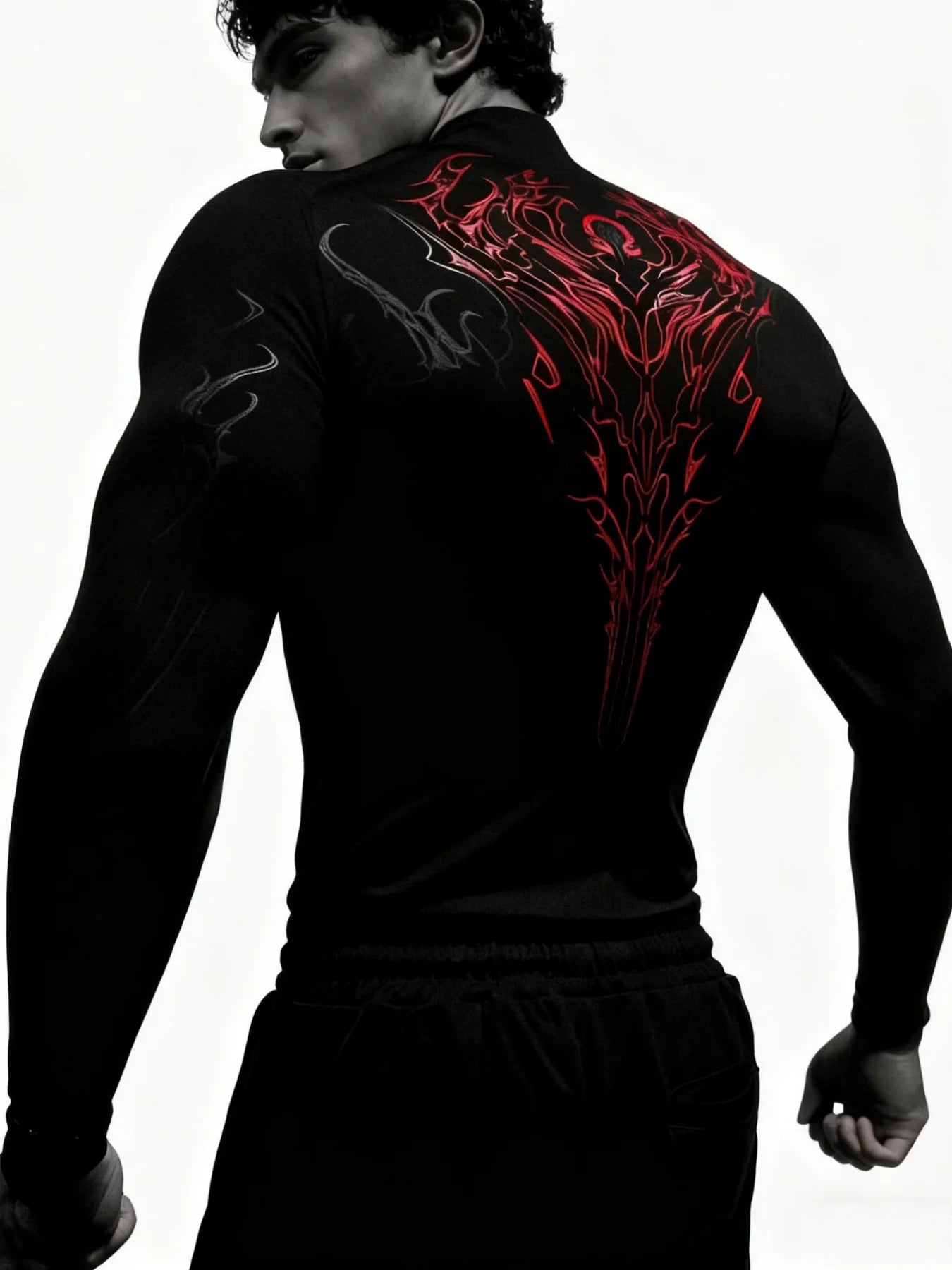 Camiseta de Compresion Estilo DEMONIACO TRIBAL