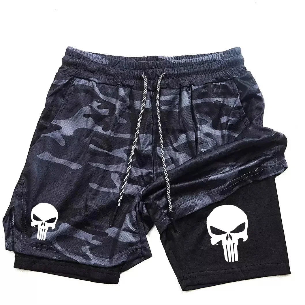 Shorts Deportivos Estilo PUNISHER