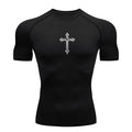 Camiseta de Compresion con CRUZ en el PECHO