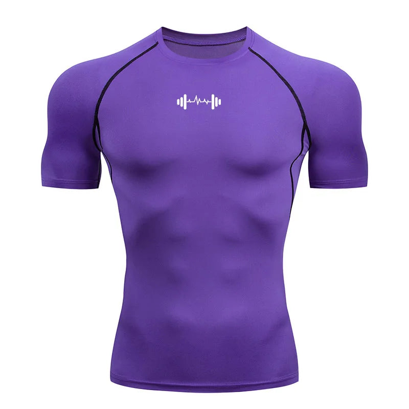 Camiseta de Compresion Estilo GYM Mancuerna
