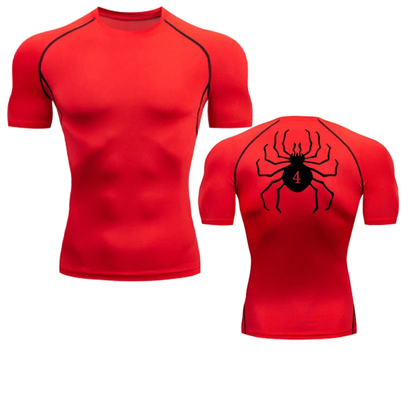 Camiseta de Compresion Estilo Aracnido