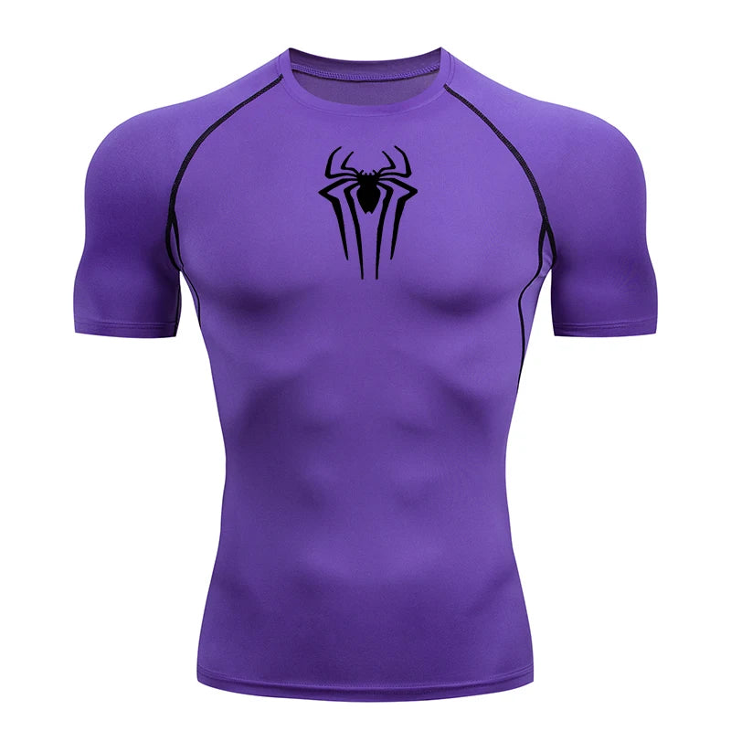 Camiseta de Compresion Estilo SPIDERMAN