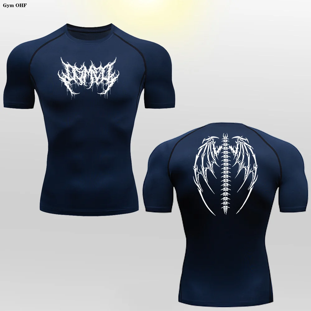 Camiseta de Compresion Estilo Demoniaco
