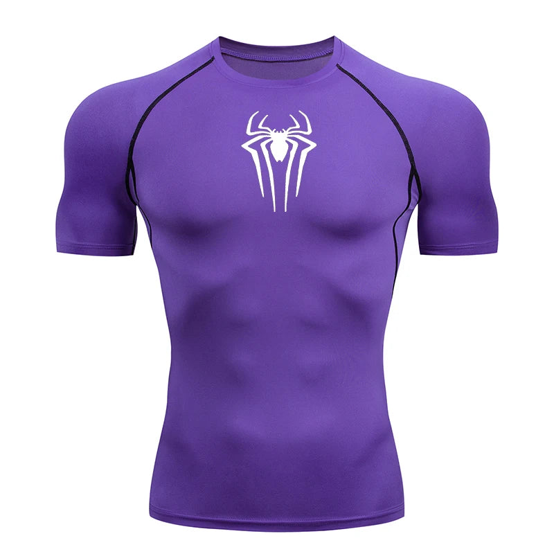 Camiseta de Compresion Estilo SPIDERMAN