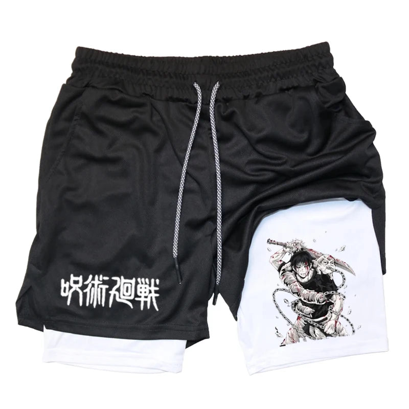 Shorts Deportivos Estilo TOJI de Jujutsu Kaisen