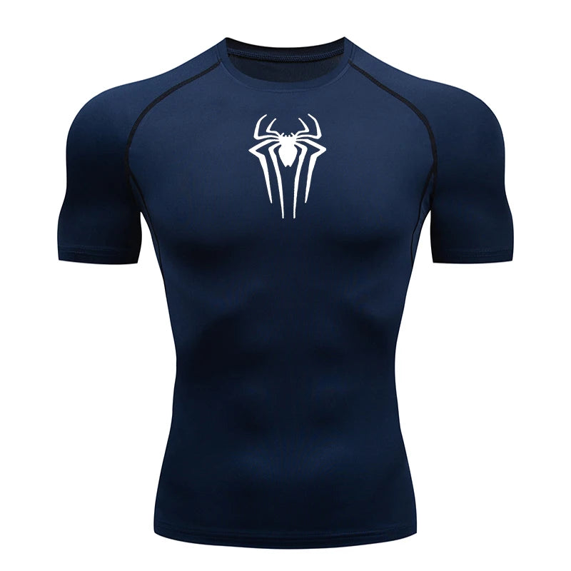 Camiseta de Compresion Estilo SPIDERMAN