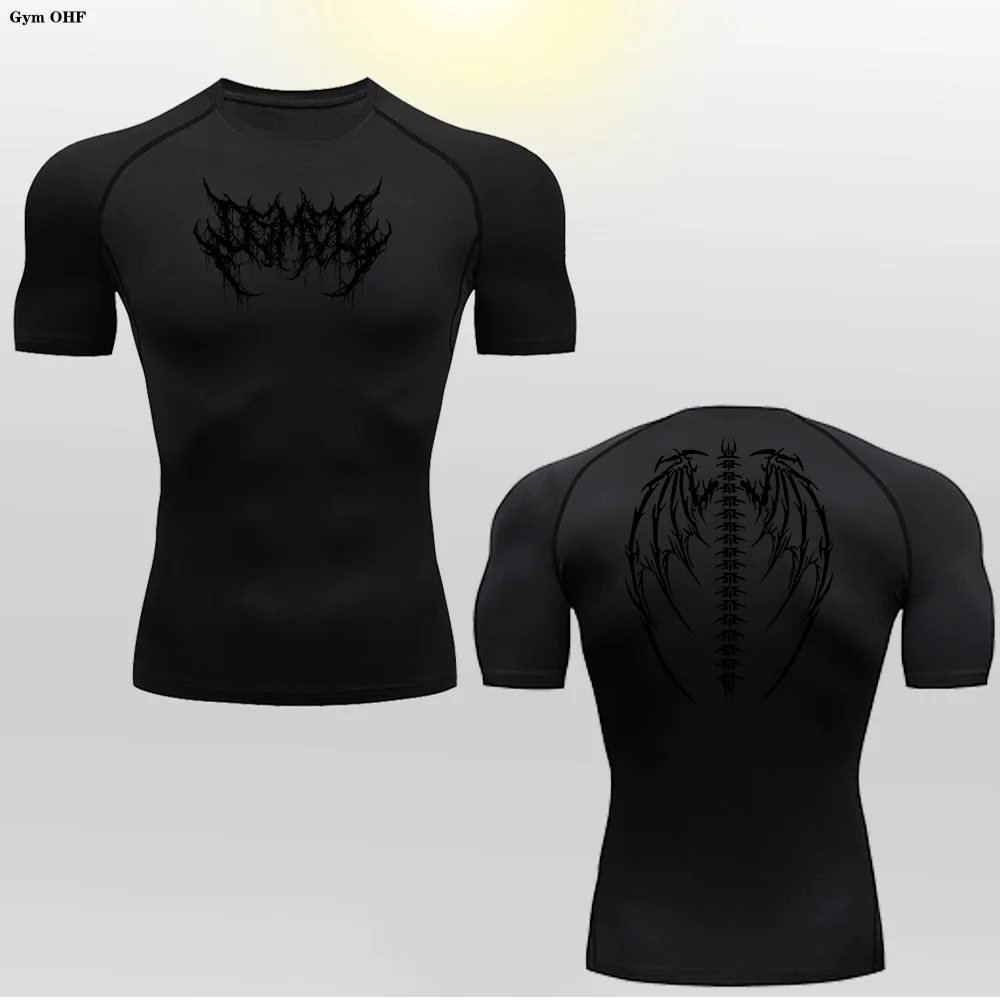 Camiseta de Compresion Estilo Demoniaco