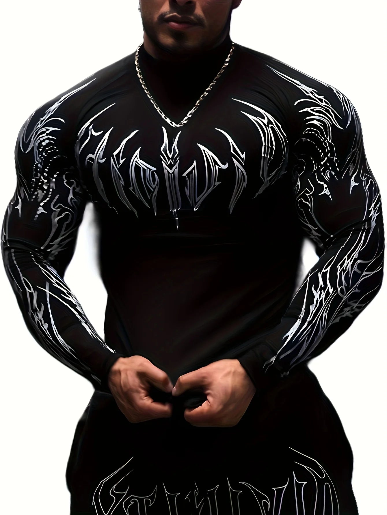 Camiseta de Compresion Estilo DEMONIACO TRIBAL
