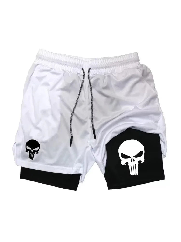Shorts Deportivos Estilo PUNISHER