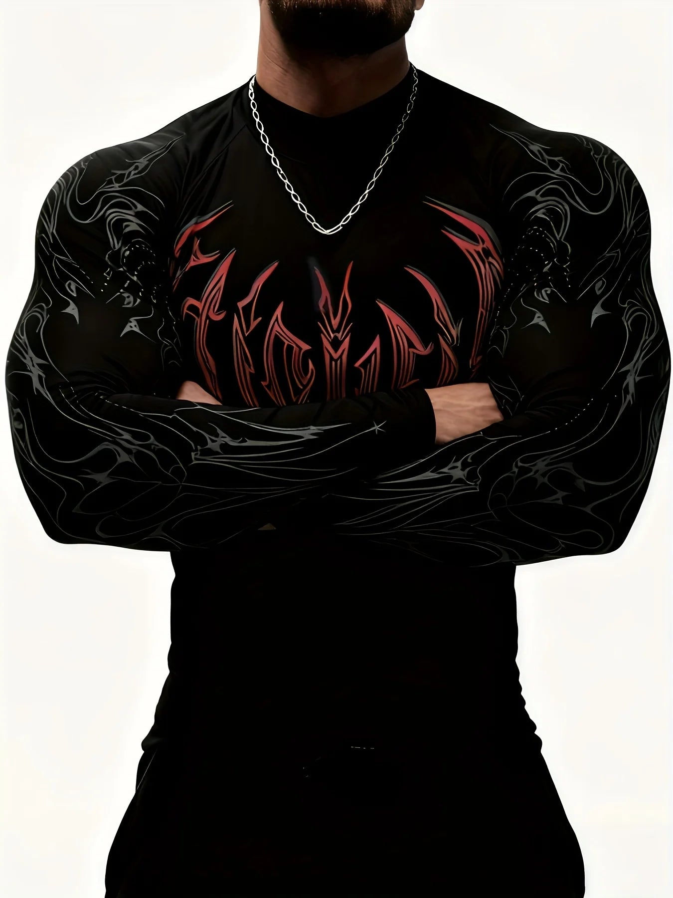 Camiseta de Compresion Estilo DEMONIACO TRIBAL