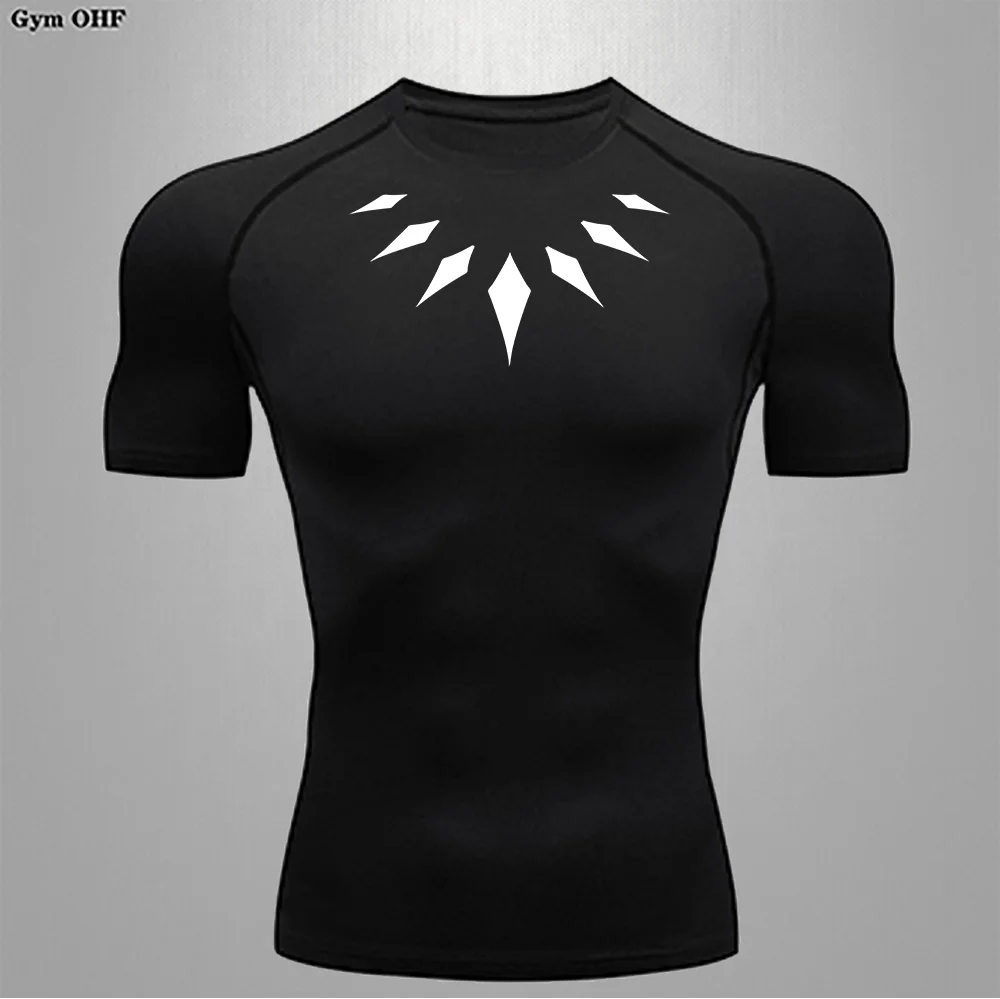 Camiseta de Compresion Estilo Black Panter