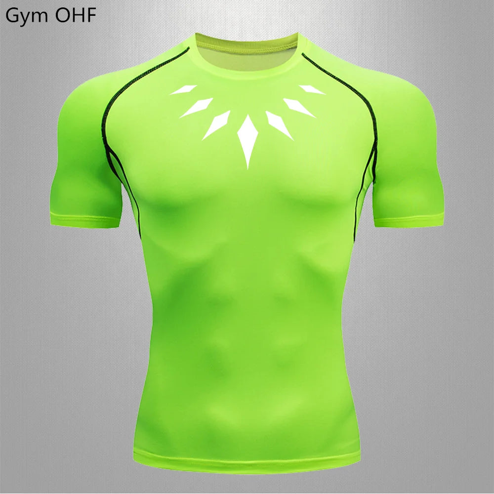 Camiseta de Compresion Estilo Black Panter