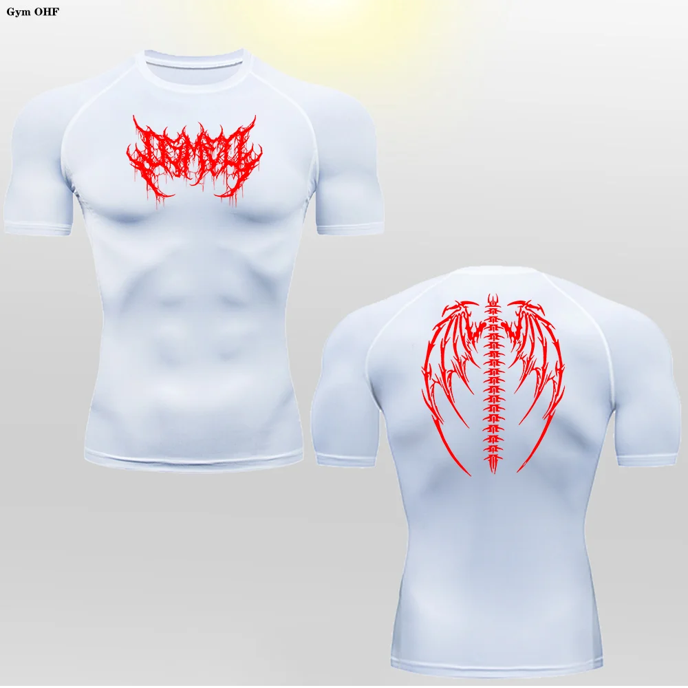 Camiseta de Compresion Estilo Demoniaco