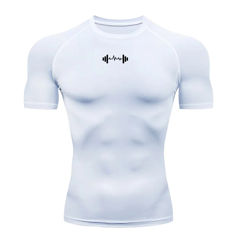 Camiseta de Compresion Estilo GYM Mancuerna
